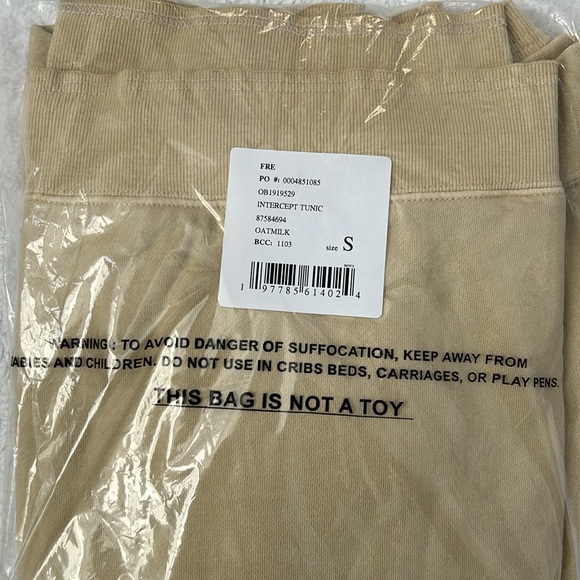 NWT Free People Movement Intercept Tunic in Oatmeal Size S - Picture 9 of 9